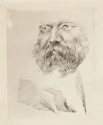 Le réalisateur C.A. Zitting, Étude de portrait, Visage