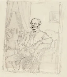 Le directeur C. A. Zitting, étude de portrait