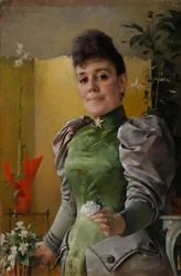 Portrait de Madame Maria von Wahlberg (née Sinebrychoff)