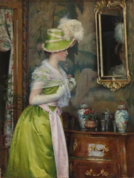 Le miroir ; Les toilettes