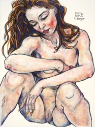 Nu féminin, ivresse