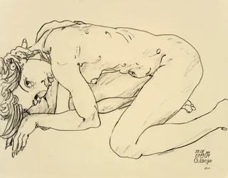 Nu féminin, envoyer des signaux
