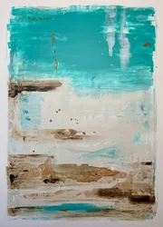 Abstrait « Coastal Teal »