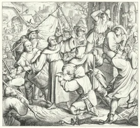 Martin Luther prêche contre les rebelles et la guerre des paysans