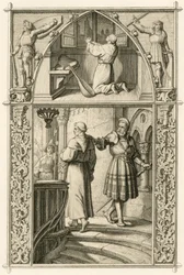 Martin Luther se prépare par une prière pour la rencontre avec l