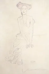 Jeune femme se soutenant avec ses mains, 1908