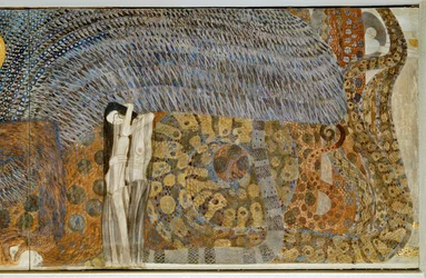 Beethovenfrieze, personnification du chagrin rongeur