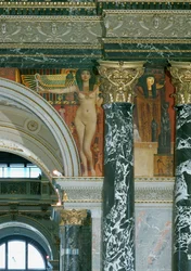 Fresque au Kunsthistorisches Museum de Vienne, Art égyptien, détail vers 1891 (fresque)