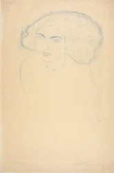 Tête de femme, vers 1916