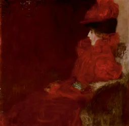 Klimt - DAME IM FAUTEUIL, 1897-98