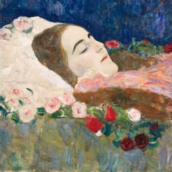 Mademoiselle Ria Munk sur son lit de mort, vers 1910