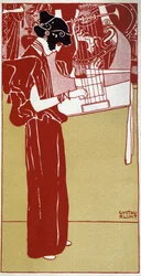 Musique - dessin par Gustav Klimt, début 20e siècle