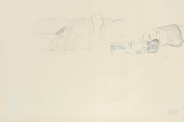 Demi-nu Allongé à Droite, vers 1914-15