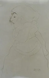 Femme de profil