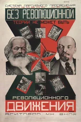 Il ne peut y avoir de mouvement révolutionnaire sans théorie révolutionnaire Affiche, 1927