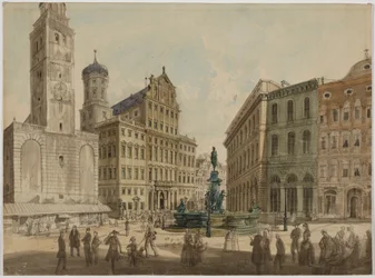 Tour Perlach et hôtel de ville d