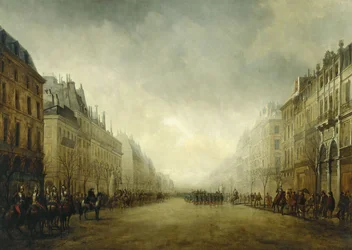 Revue passée par le Prince-Président sur les Grands Boulevards