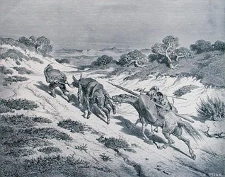 Le chevalier battu et son écuyer, de 