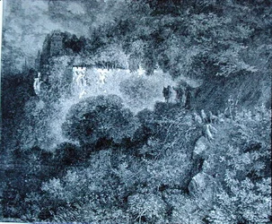 Le Château envahi par la végétation, illustration pour 