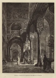 Intérieur de la basilique Saint-Marc à Venise