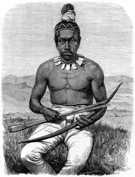 Amérindien, Californie, 19e siècle