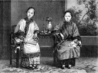 Femmes marchandes, San Francisco, Californie, 19ème siècle