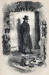 Javert, illustration du roman « Les Misérables » de Victor Hugo