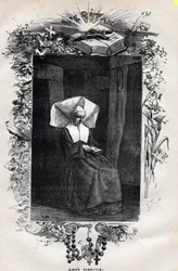 Portrait de Sœur Simplice - Illustration par Gustave Brion (1824-1877) pour « Les Misérables - Première partie : Fantine » de Victor Hugo (1802-1885) 1862