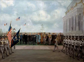 Le maréchal Joffre en mission à Washington