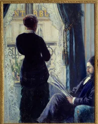 Intérieur, femme à la fenêtre