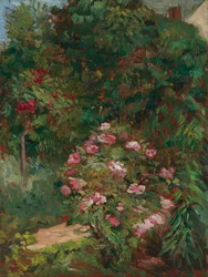 Massiv de fleurs, jardin du Petit Gennevilliers