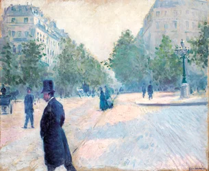 Place Saint Augustin, Temps brumeux, 1878