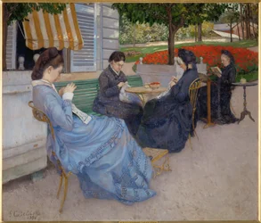 Portrait à la campagne (huile sur toile)