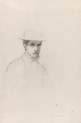 Autoportrait avec un chapeau, vers 1879