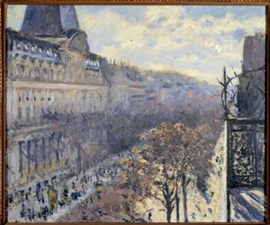 Le Boulevard des Italiens à Paris, peinture de Gustave Caillebotte (1848-1894)