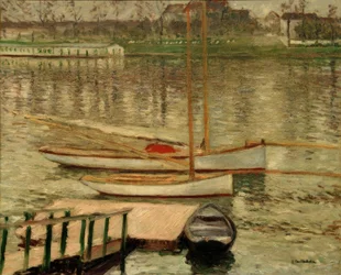 Voiliers au mouillage sur la Seine