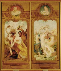 Le Foyer de la Danse comporte quatre peintures murales de Boulanger représentant une danse bachique, une bacchanale et une danse champêtre ... (peinture murale)