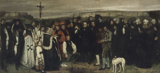 Un enterrement à Ornans - Une peinture de figures humaines, l