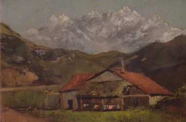 Une cabane dans les montagnes