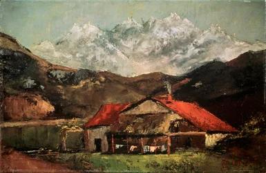 Une cabane dans les montagnes, vers 1874
