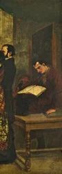 Baudelaire lisant un livre, détail de 