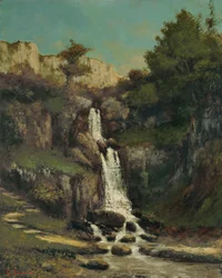 Bords rocheux de la Loue Courbet 1864