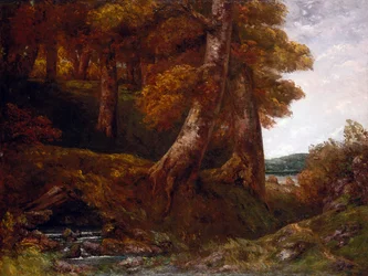 Entrée dans la forêt, vers 1855