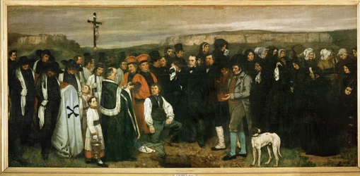 Funérailles à Ornans, France (huile sur toile)