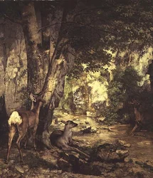 La Remise des Chevreuils (détail)