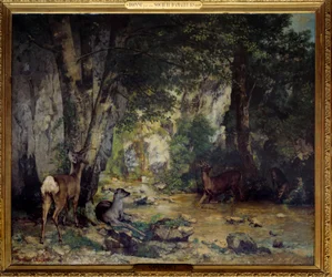 La livraison de cerfs au ruisseau de Plaisir Fontaine