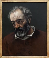 Portrait de Paul Chenavard (1807-1895), peintre français, Peinture de Gustave Courbet (1819-1877). Photographie, KIM Youngtae, Lyon, Musée des Beaux-Arts de Lyon
