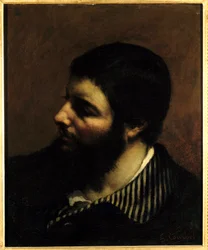 Autoportrait au col rayé