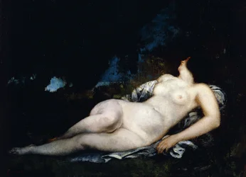Étude pour une femme endormie, vers 1852