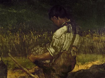 Les casseurs de pierre, détail, vers 1849 (huile sur toile)